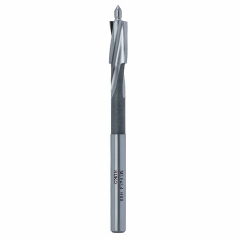 Цековка ц/х M3 3,4/6мм (Проходная средняя) DIN373 180° HSS-G Ruko 102408