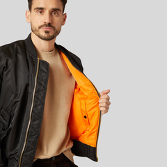 Бомбер Alpha Industries MA-1 Black (Черный)