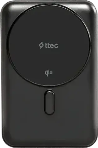 Внешний аккумулятор TTEC ReCharger Pro M 10000mAh Qi2&MagSafe Competible 15W Powerbank встр кабелем PD 30W USB-C, черный