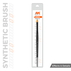 Кисточка AK Interactive Synthetic Brush Filbert 6