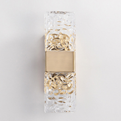 Настенный светильник 88068W gold/clear