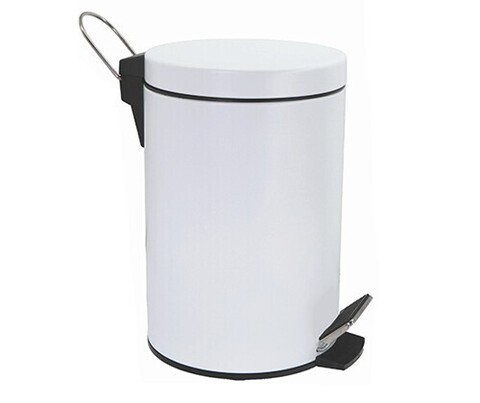WasserKRAFT K-635W Урна 5 л, цвет: белый