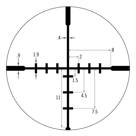 Vortex Crossfire II 2-7x32 Dead-Hold BDC (CF2-31003)