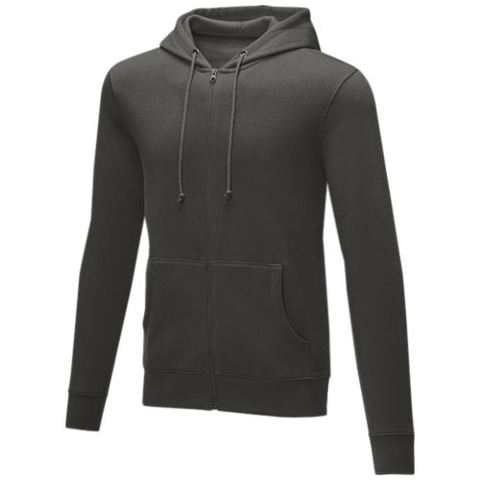 Charon Мужская толстовка с капюшоном и молнией плотностью 240 г/м²