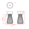 ArtCeram Wire WIL001 03 00 Раковина для структуры, 43x43, цвет: чёрный