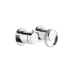 Gessi Anello 63380#031 Встраиваемый однорычажный смеситель на 2 выхода с перекл. (внешние части), цвет: хром фото