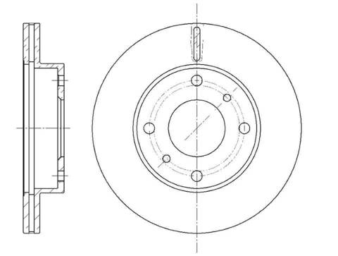 Диск тормозной вентилируемый G-brake  GR-02109