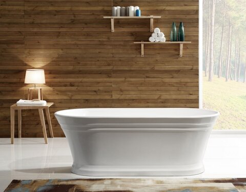 BelBagno BB402-1700-790 Отдельностоящая акриловая ванна в комплекте со сливом-переливом, 170x79, цвет: белый