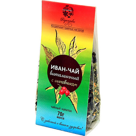 Чайный напиток иван-чай Витаминный с шиповником