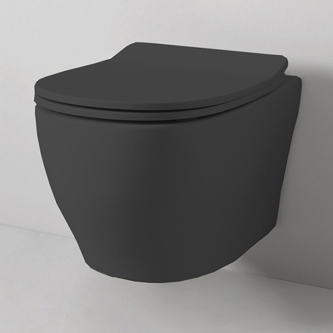 ArtCeram Ten TEV006 17 00 NERO MATT Унитаз подвесной, цвет: чёрный