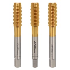 Метчик М 8,0х1,25 (Комплект 3шт) DIN352 HSSEPM-TiN 6HX 72мм a=4,9 H-Tools PRO 230080PMHT