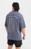 Футболка Boxraw Poetry In Motion Oversized Синий