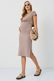 Костюм для беременных 16261 мокко полоска