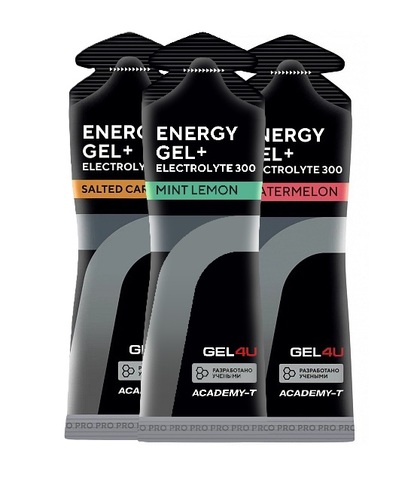 Набор энергетических гелей с электролитами GEL4U Energy GEL 60 г микс