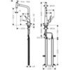 Hansgrohe 73803800 Смеситель для кухни с выдвижным изливом и лейкой
