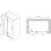 Abber Zart AG08120B Душевая дверь, цвет: чёрный