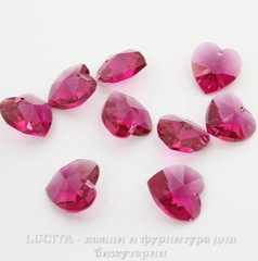 6228 Подвеска Сваровски Сердечко Fuchsia (14,4х14 мм)