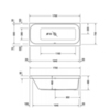Duravit Happy D.2 700312000000000 Ванна акриловая 1700х750 мм, прямоугольная .встраиваемая версия , с наклоном для спины слева, цвет белый