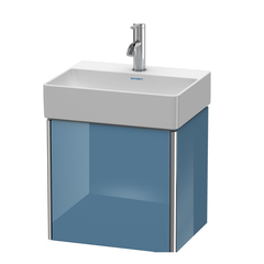 Duravit XSquare XS4060L4747 База под раковину 434х340х397 мм, 1 дверца левая , цвет Голубой камень глянцевый (для раковины 073245) фото