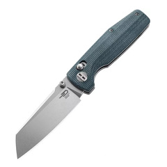Фото Складной нож Bestech Slasher, сталь D2, рукоять джинсовая микарта