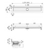 TECE TECEdrainline 600701 Душевой лоток пристенный 70