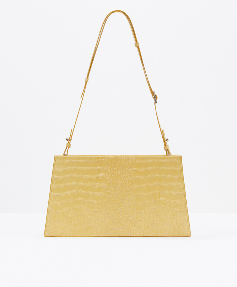 Ремень плечевой на карабинах Vintage Yellow