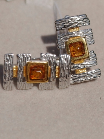 Патера (серьги из серебра)
