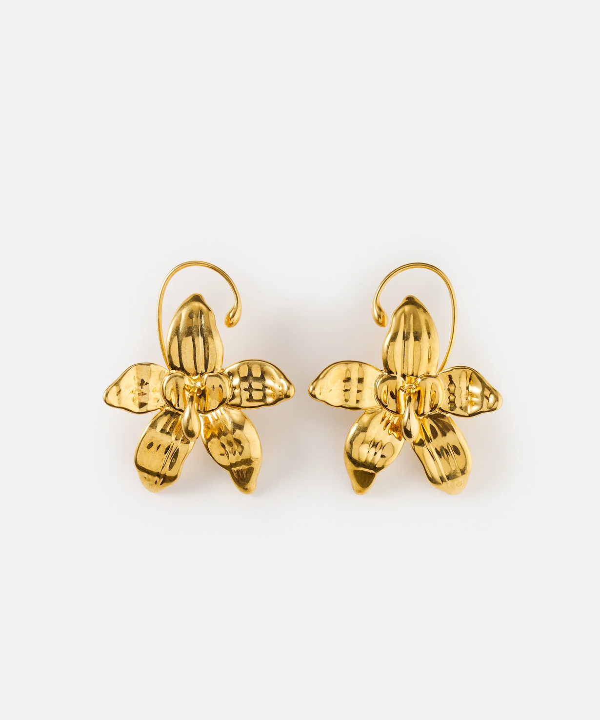 Серьги Flower Gold