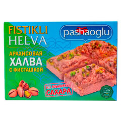 Халва арахисовая с фисташкой без сахара Pashaoglu 300 гр