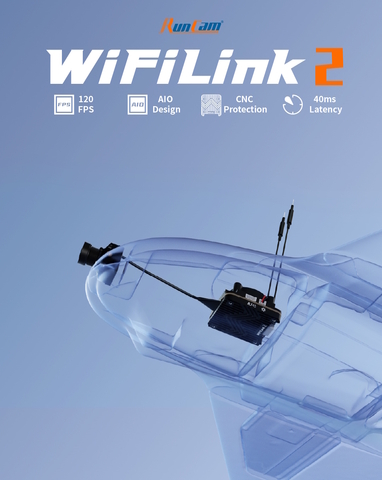 Цифровая FPV видеосистема RunCam WiFiLink2-G (на основе OpenIPC), (FPV камера + видеопередатчик + сетевая карта)
