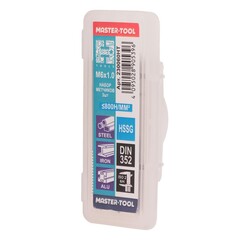 Метчик М 6,0х1,0 (Комплект 3шт) DIN352 HSS-G 6h 50мм a=4,9 H-Tools 230060HT