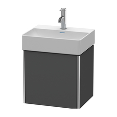 Duravit XSquare XS4060L4949 База под раковину 434х340х397 мм, 1 дверца левая, цвет графит матовый (для раковины 073245) фото