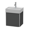 Duravit XSquare XS4060L4949 База под раковину 434х340х397 мм, 1 дверца левая, цвет графит матовый (для раковины 073245)