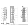 Gessi 43109#031 Внутренняя часть встраиваемого термостатического смесителя с 5ю независимыми выходами