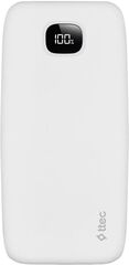Внешний аккумулятор TTEC ChargeUp Pro LCD 20.000mAh PD 20W Powerbank, белый