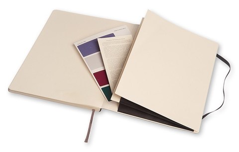 Блокнот Moleskine Professional Soft XL, цвет черный, без разлиновки