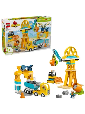 Конструктор DUPLO 10476 Строительная площадка и техника 3в1