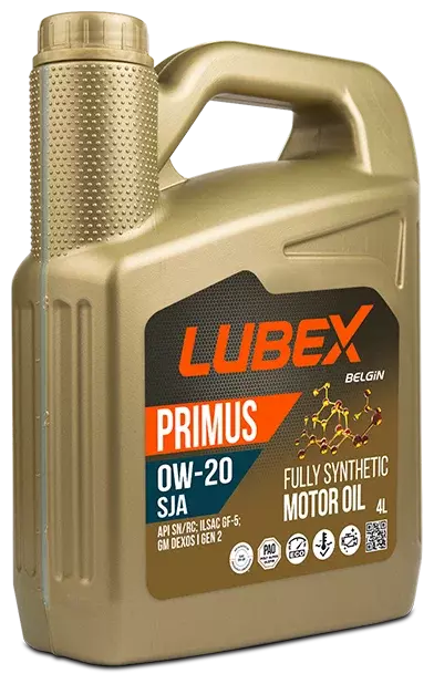 Моторное масло LUBEX PRIMUS SJA 0W-20 синтетическое 4л