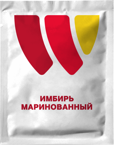 Pickled ginger in sachets