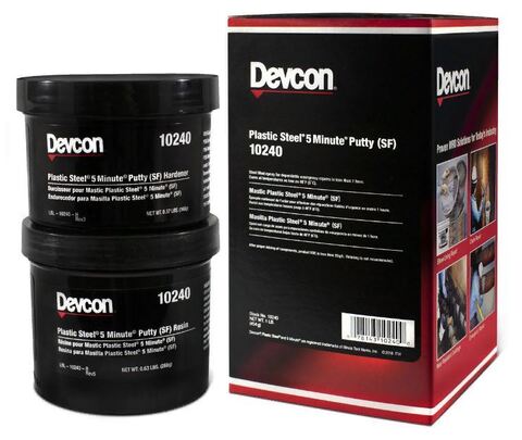 Devcon 10240 (Девкон 10240) Plastic Steel 5-Minute Putty (SF) - быстрозастывающий эпоксидный состав - 454 г