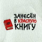 Шапка для бани Занесен в красную книгу - 2