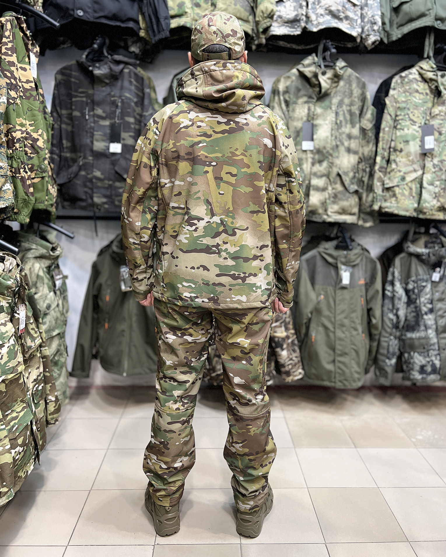 Костюм демисезонный Taygerr Матрица SoftShell Мультикам, до -5 °C, мембрана