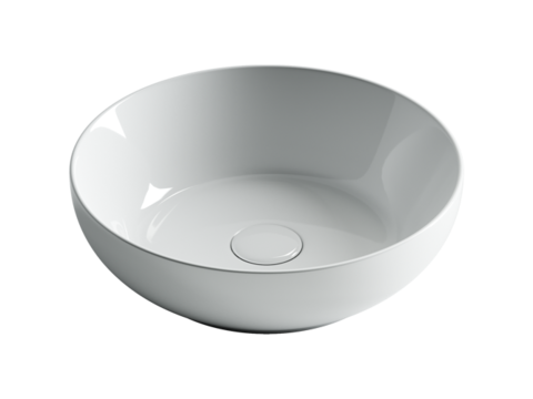 Ceramica Nova Element CN6020 Умывальник чаша накладная круглая, 37x37, цвет: белый