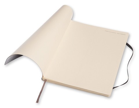 Блокнот Moleskine Professional Soft XL, цвет черный, без разлиновки