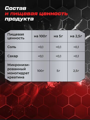 Креатин моногидрат комплект из 3 банок