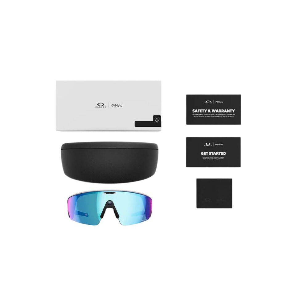 Умные очки Oakley Vanguard (Белая оправа, линзы Prizm Sapphire)