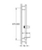 GROHE Rainshower SmartActive 22125KF0 Душевая штанга, 900 мм, фантомный чёрный