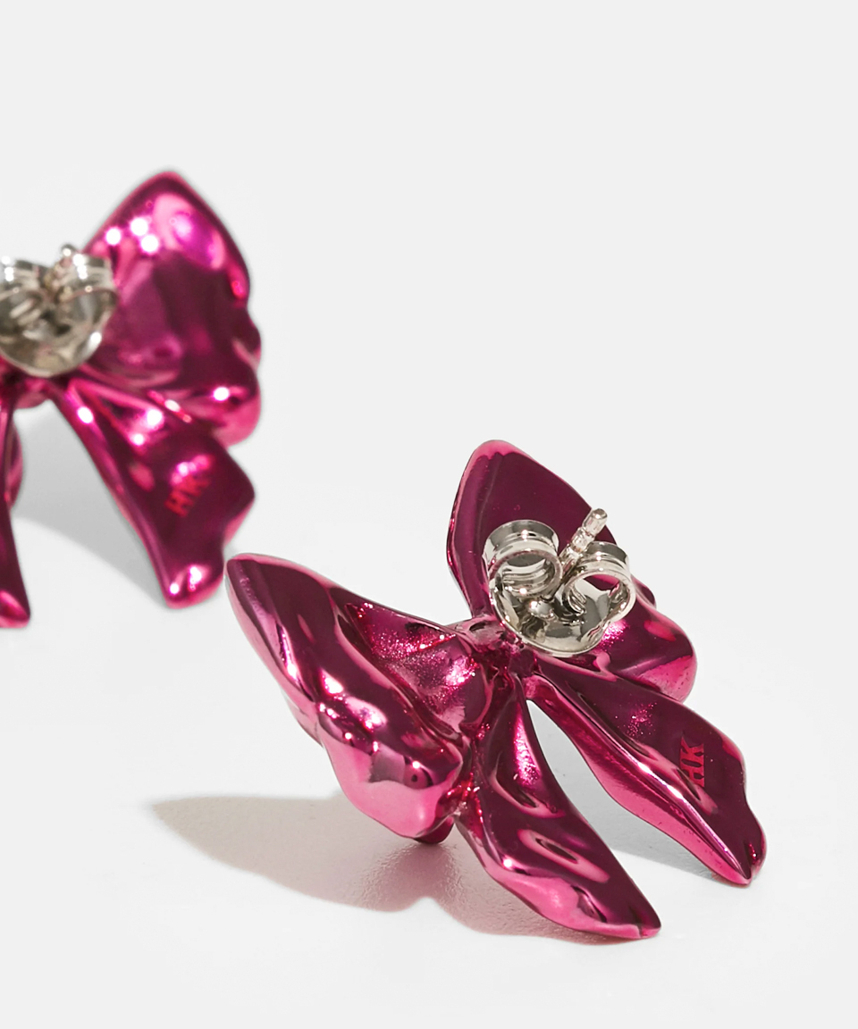 Серьги BOW BARBIE PINK