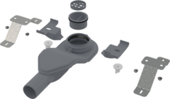 Alcaplast APZ-S6 Экстра низкий сифон DN40 и комплект регулируемых ног фото