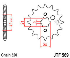 Звезда Yamaha RD350 XV250 JT JTF569.17